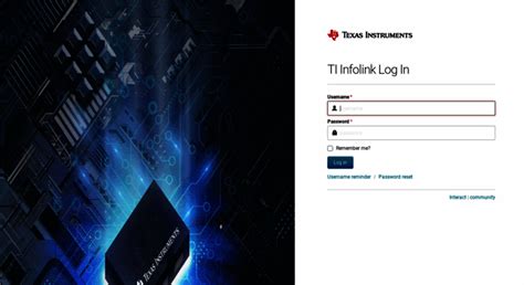 ti infolink|TI Web SSO Login .